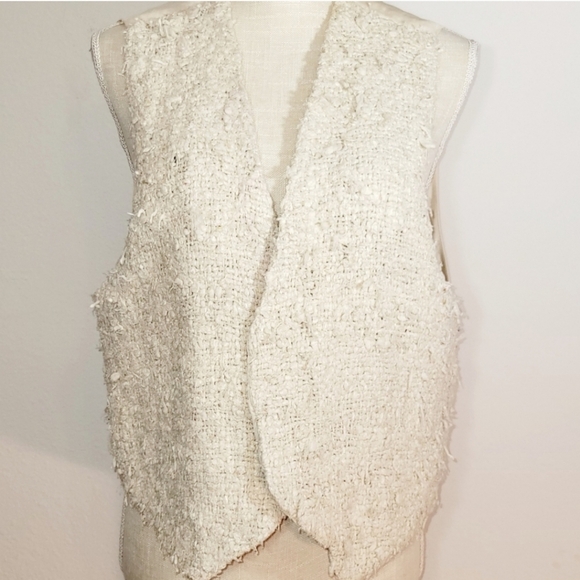 Coldwater Creek Womens Vest Vintage Farmhouse Style Silk Made in USA sz Med - Picture 1 of 10